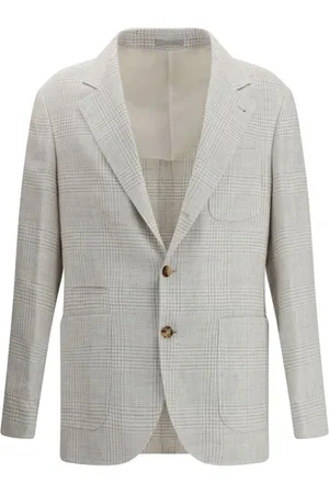 Brunello Cucinelli Hombre, Chaquetas, Gris, Talla: L