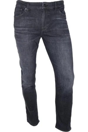 HUGO BOSS Hombre, Vaqueros, Negro, Talla: W36 L34