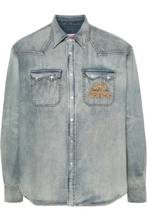 Kenzo Hombre, Camisas, Azul, Talla: M