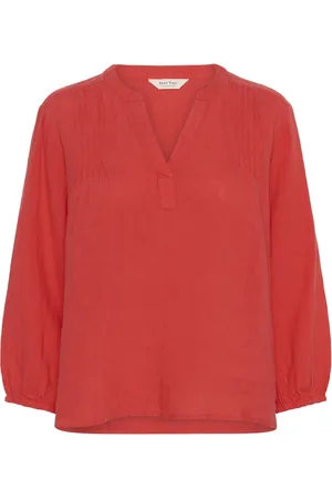 Part Two Mujer, Blusas y Camisas, Rojo, Talla: S
