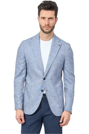 MULISH Hombre, Chaquetas, Azul, Talla: S