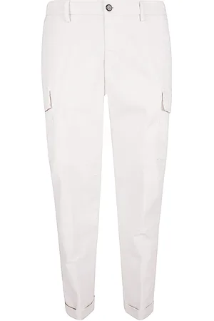 ELEVENTY Hombre, Pantalones, Blanco, Talla: W36