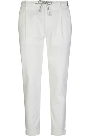 ELEVENTY Hombre, Pantalones, Blanco, Talla: W33