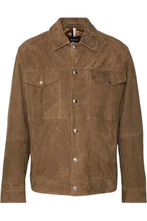 HUGO BOSS Hombre, Chaquetas, Marrón, Talla: L
