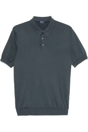 FEDELI Hombre, Camisetas, Azul, Talla: 2XL