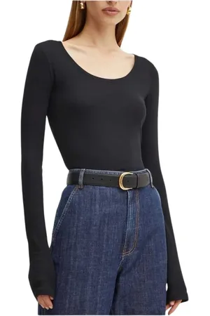 HUGO BOSS Mujer, Camisetas, Negro, Talla: L