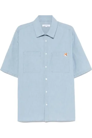 Maison Kitsuné Hombre, Camisas, Azul, Talla: S