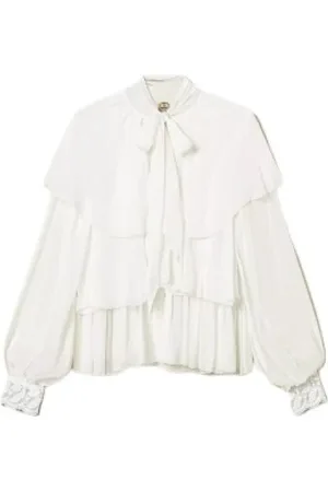 Twin-Set Mujer, Blusas y Camisas, Blanco, Talla: XS