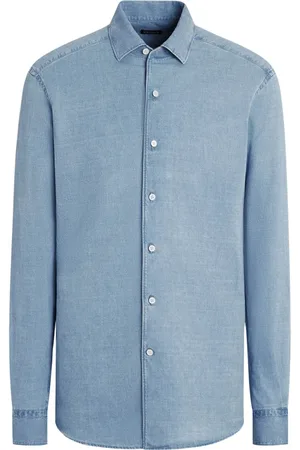 Ermenegildo Zegna Hombre, Camisas, Azul, Talla: M