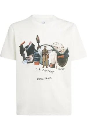 C.P. Company Hombre, Camisetas, Blanco, Talla: S