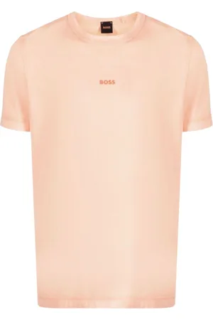 HUGO BOSS Hombre, Camisetas, Naranja, Talla: S