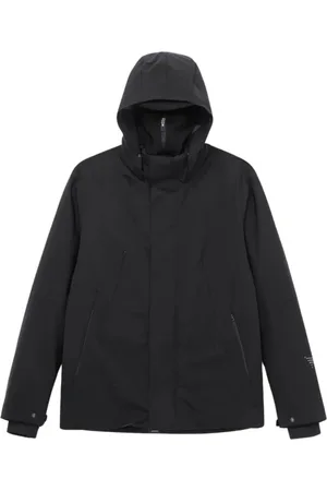 KRAKATAU Hombre, Abrigos, Negro, Talla: S