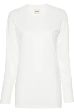 Khaite Mujer, Camisetas, Blanco, Talla: L