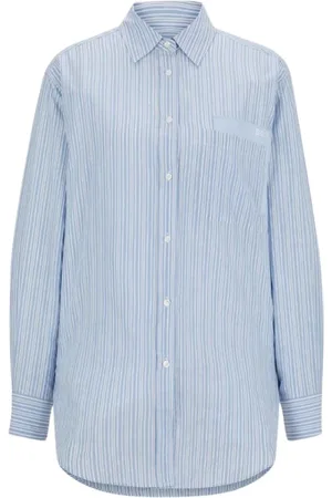 HUGO BOSS Mujer, Blusas y Camisas, Azul, Talla: L