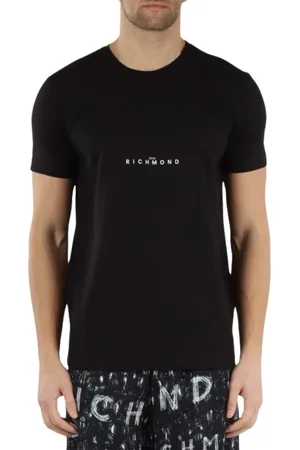 John Richmond Hombre, Camisetas, Negro, Talla: L