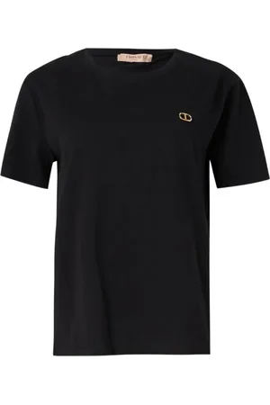Twin-Set Mujer, Camisetas, Negro, Talla: M