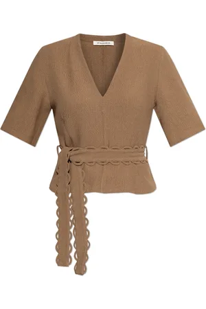 By Malene Birger Mujer, Blusas y Camisas, Marrón, Talla: L