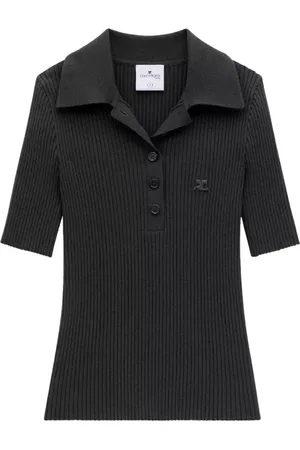 Courrèges Mujer, Camisetas, Negro, Talla: XS