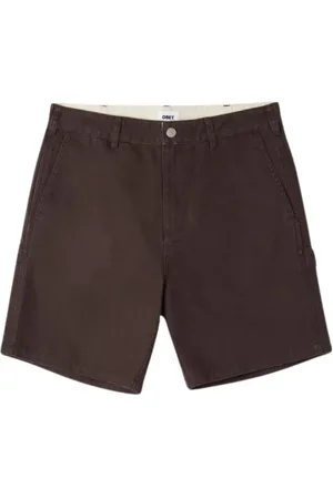 Obey Hombre, Pantalones cortos, Marrón, Talla: W31