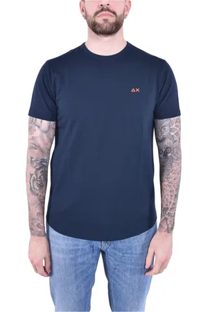 sun68 Hombre, Camisetas, Azul, Talla: M