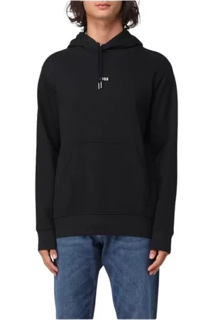 HUGO BOSS Hombre, Sudaderas, Negro, Talla: S