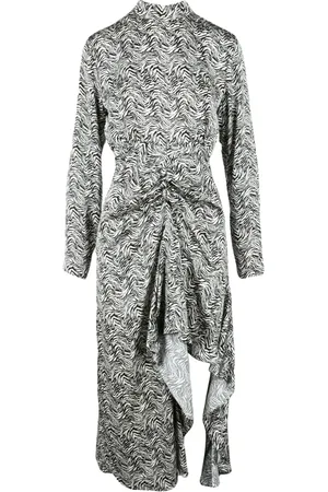 WEILI ZHENG Mujer, Vestidos, Gris, Talla: L