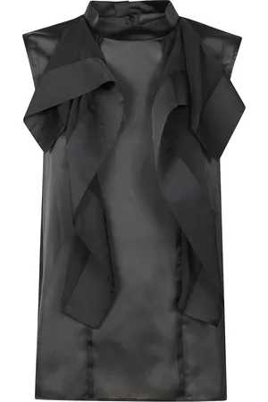 SACAI Mujer, Camisetas, Negro, Talla: L