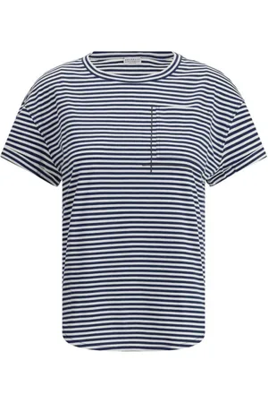 Brunello Cucinelli Mujer, Camisetas, Azul, Talla: 2XL