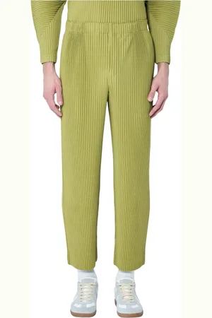 Issey Miyake Hombre, Pantalones, Verde, Talla: S