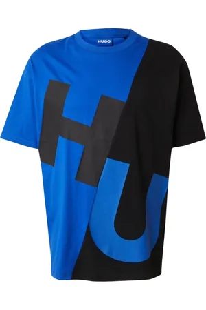HUGO BOSS Hombre, Camisetas, Azul, Talla: M