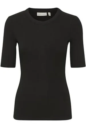 INWEAR Mujer, Camisetas, Negro, Talla: L