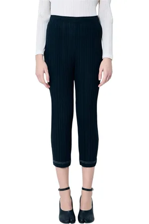 Issey Miyake Mujer, Pantalones, Negro, Talla: 2XL