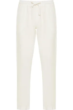 FEDELI Hombre, Pantalones, Blanco, Talla: S