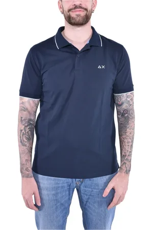 sun68 Hombre, Camisetas, Azul, Talla: S