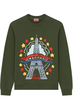 Kenzo Hombre, Sudaderas, Verde, Talla: L