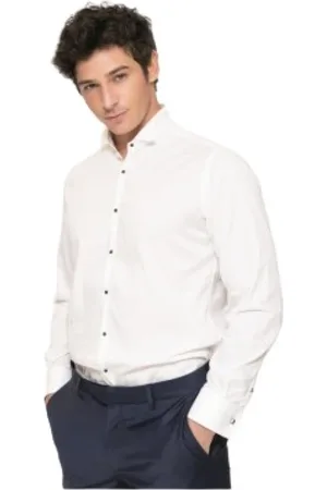 Karl Lagerfeld Hombre, Camisas, Blanco, Talla: 4XL