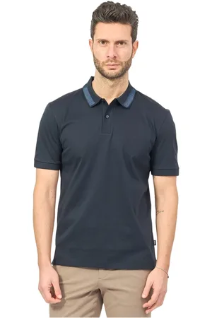 HUGO BOSS Hombre, Camisetas, Azul, Talla: S