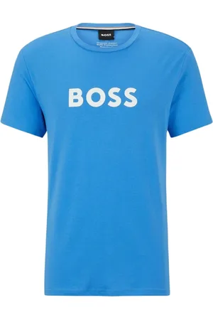 HUGO BOSS Hombre, Camisetas, Azul, Talla: L