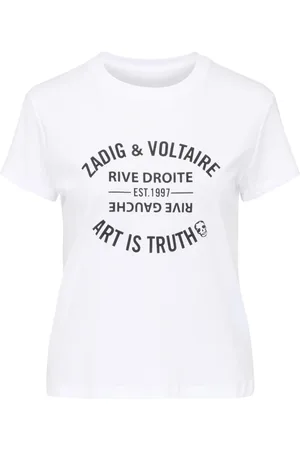 Zadig & Voltaire Mujer, Camisetas, Blanco, Talla: S