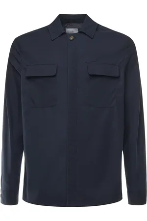 ELEVENTY Hombre, Chaquetas, Azul, Talla: L