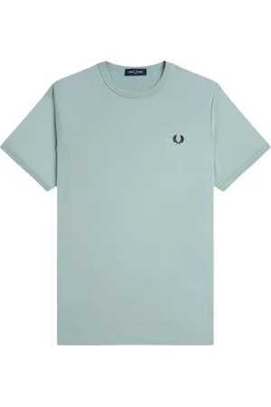 Fred Perry Hombre, Camisetas, Azul, Talla: L