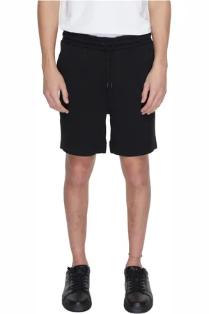 HUGO BOSS Hombre, Pantalones cortos, Negro, Talla: S