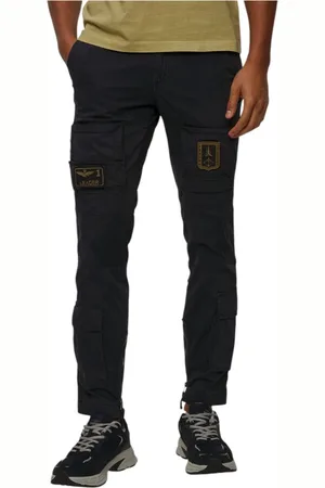 Aeronautica Militare Hombre, Pantalones, Azul, Talla: M