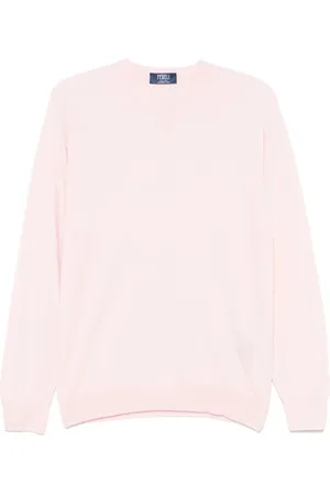 FEDELI Hombre, Jerseys, Rosa, Talla: L