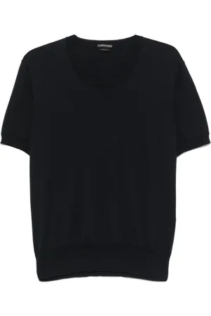 Tom Ford Hombre, Camisetas, Azul, Talla: 3XL