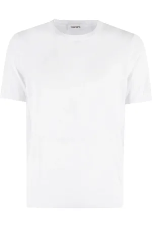 KANGRA CASHMERE Hombre, Camisetas, Blanco, Talla: 2XL