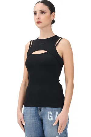 GAËLLE Mujer, Camisetas, Negro, Talla: M