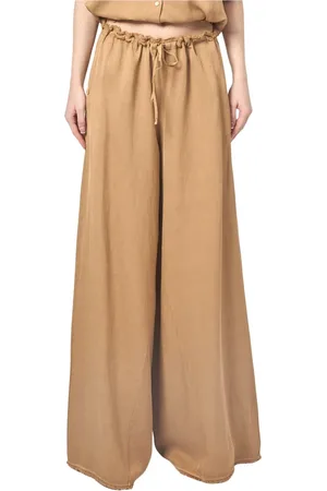 Manila Grace Mujer, Pantalones, Marrón, Talla: S
