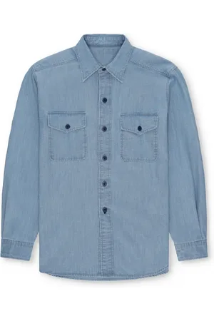 FORTELA Hombre, Camisas, Azul, Talla: L