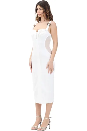 VERSACE Mujer, Vestidos, Blanco, Talla: S